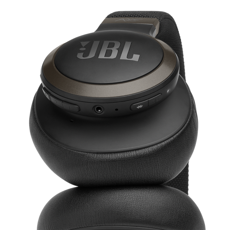 JBL Live 650BTNC - Black - Wireless Over-Ear Noise-Cancelling Headphones - Detailshot 2 image number null